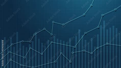 stock chart  graph financial chart  graph stock vector adobe stock