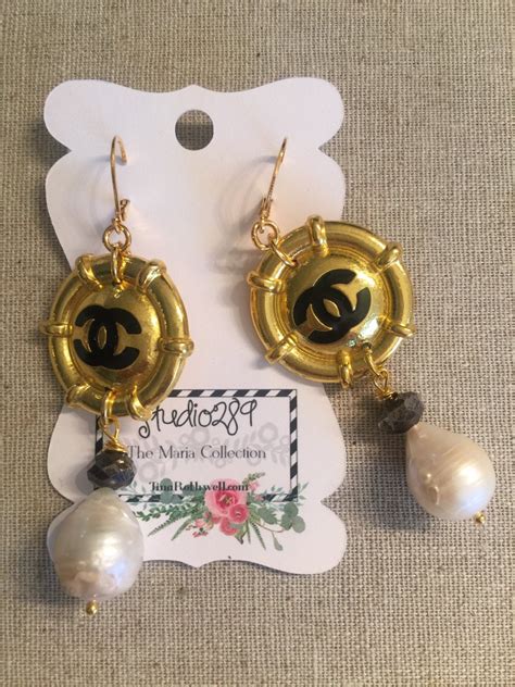 Authentic Vintage Chanel Earrings by SavvyandSky on Etsy