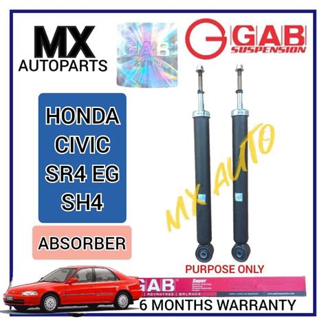 ORIGINAL SUPER PREMIUM GAB HONDA CIVIC SR4 EG SH4 ABSORBER REAR ABS RR