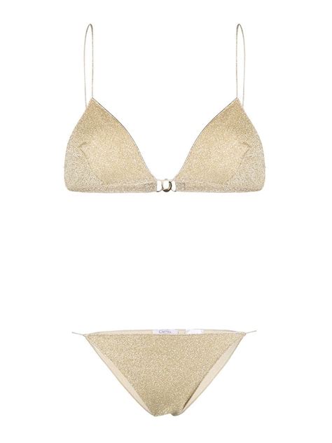 Bikinis Os Ree Laminated Bikini With Adjustable Slip Lots Platinum