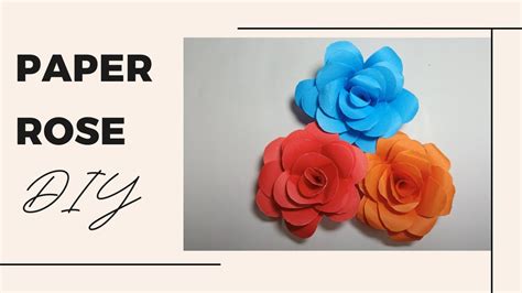 Cute Roses Out Of Paper Diy To Make Paper Roses [areebas Craft