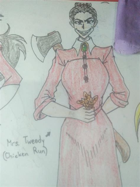 My Drawing of Mrs. Tweedy from Chicken Run in Anime Style. : r/drawing