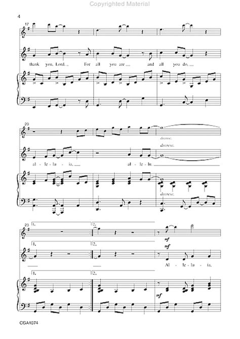 Alleluia Allelu By Susan Naylor Callaway Unison Choir Sheet Music