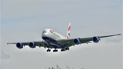 London Heathrow Airport Runway 27L Arrivals Plane Spotting