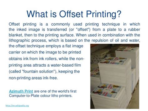 How Offset Printing Works