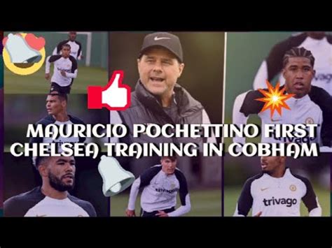 Mauricio Pochettino First Chelsea Training Session In Cobham Andrey