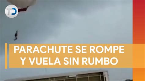 Parachute De Turista Se Rompe Y Termina Volando Sin Rumbo En Puerto