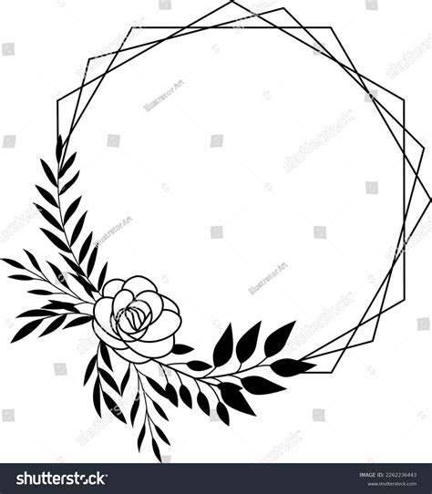 Floral Frame Svg Floral Wreath Svg Stock Vector Royalty Free