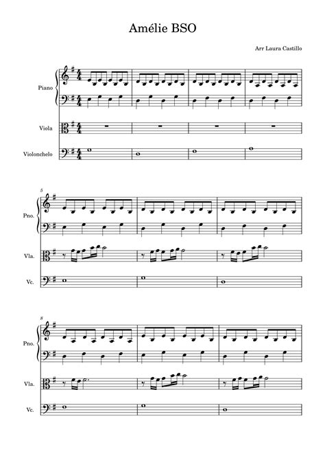 Comptine D Un Autre T L Apr S Midi Arr Laura Castillo Sheet Music