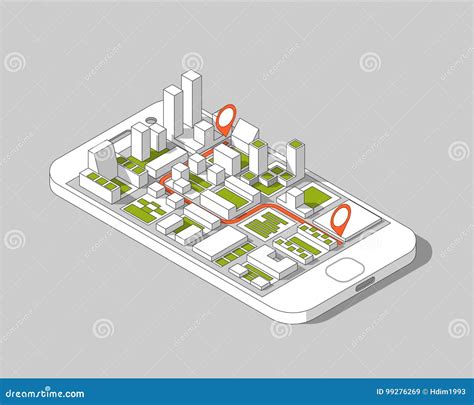 Mobile Gps And Tracking Concept Location Track App On Touchscreen