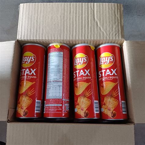 Lay S Stax Hot Chili Squid Potato Chips Snack G X Wholesale Exporter Fmcg Viet
