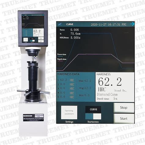 Load Cell Based Touch Screen Rockwell Hardness Tester Truemet