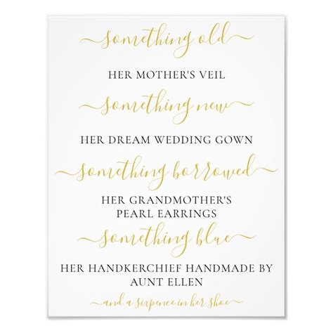 Something Old Something New Sign For Bridal Shower Zazzle In