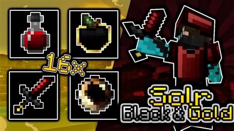 Solr Black Gold Revamp 16x Minecraft Pe PvP Texture Pack