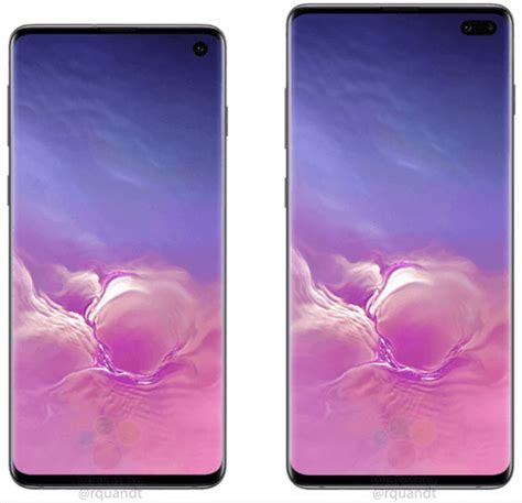 Official Samsung Galaxy S10 And S10 Renders Highlight Punch Hole