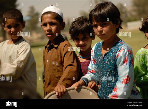 Kandahar Afghanistan A Group Of Children From The ‘old Corps Area