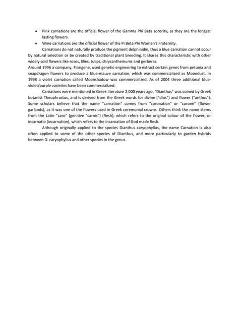 Dianthus Caryophyllus Pdf
