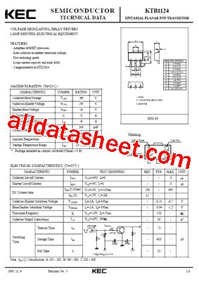 Ktb Datasheet Pdf Kec Korea Electronics