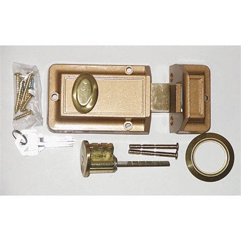 Kaba Ilco Jimmyproof Deadlock Bronze Auxiliary Lock 1gba9545 53 51 Grainger