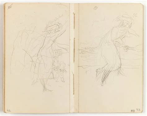 Croquis Avec Silhouette De Femme Dans Un Paysage Maurice Denis