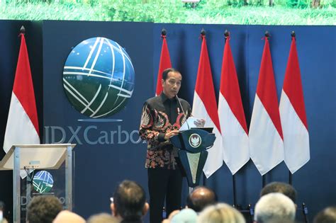 Jokowi Potensi Bursa Karbon Ri Bisa Mencapai Rp Ribu Triliun Lebih