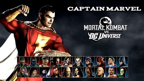 Mortal Kombat Vs DC Universe Captain Marvel Arcade YouTube