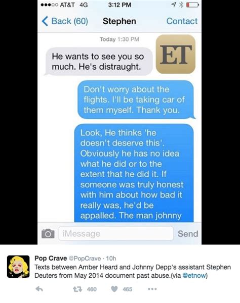 These Alleged Texts From Amber Heard May Be More Proof Of Johnny Depp S Abuse