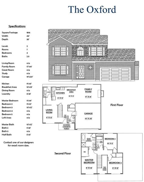 Oxford House Floor Plan Floorplans Click