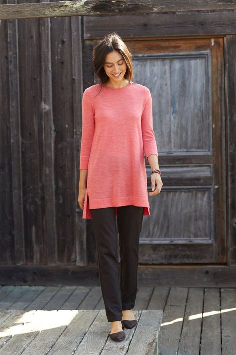 Blush Worthy Tunics Featuring Jjills Merino Sweater Tunic Fall Outfits Edgy Fall Outfits