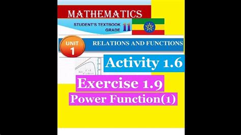 Mathematics Grade 11 Unit 1 Power Function1 Activity 16 And Exercise