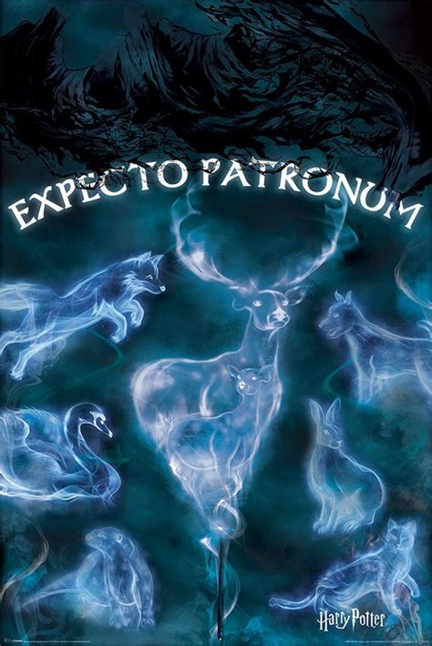 Harry Potter Patronus Poster Harry Potter Poster Harry Potter