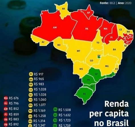 Ibge Ma Teve A Menor Renda Per Capita Do Brasil Em 2020 Gilberto Léda