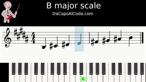 B Major Scale Youtube