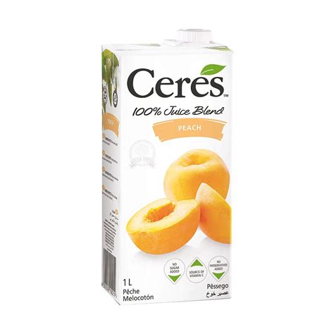 Ceres 100 Juice Blend Ml Peach 1000 Millilitre Amazon In Grocery