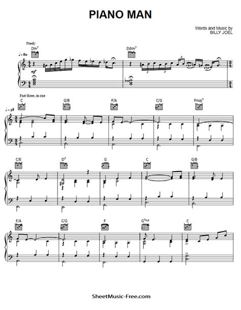 Download Piano Man Sheet Music Billy Joel – Download