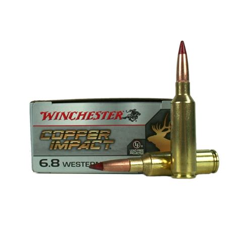 Winchester Copper Impact 6 8 Western 162 Gr Copper Extreme Point Polymer Tip Lead Free Box Of 20