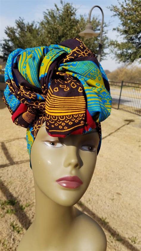 Multicolor Headwrap African Headwrap African Clothing Etsy African