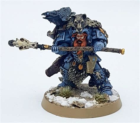 Njal Stormcaller Space Marine Space Wolves Painted Miniature Models