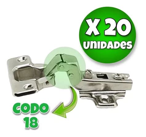 Bisagra Resorte Mm De Embutir Mueble De Cocina Codo X