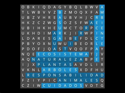 Sopa De Letras Medio Ambiente Wordsearch