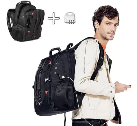 Mochila Notebook Executiva Masculina Reforçada Cadeado 40l DIVANET