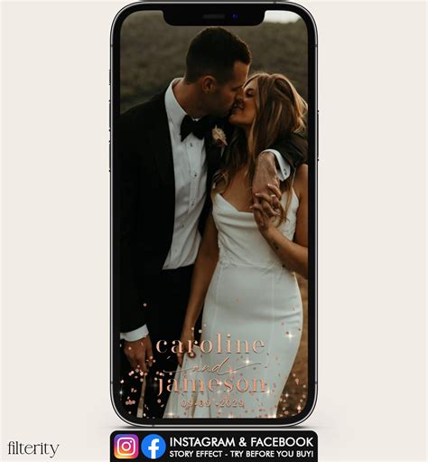 Wedding Instagram Filter Wedding Instagram Effect Custom Etsy