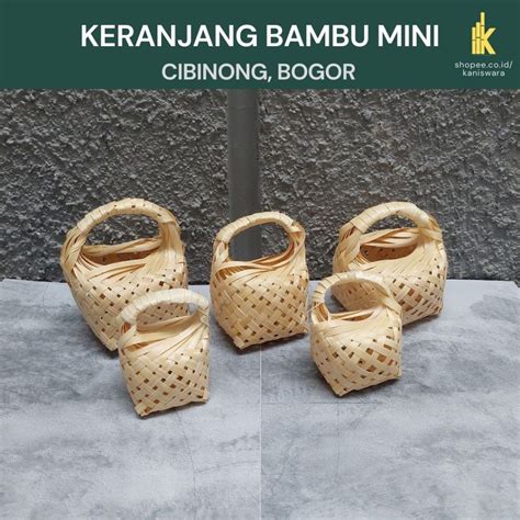 Jual KERANJANG BAMBU WADAH TELUR Souvenir Keranjang Telur Minimalis