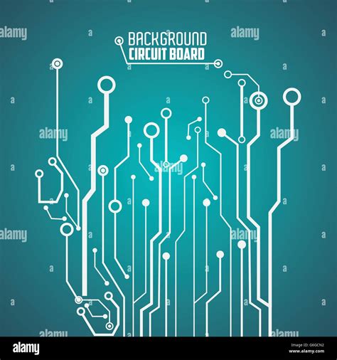 Circuit Board Design Technology And Electronic Concept Stock Vector