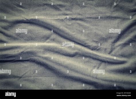 grey wrinkled fabric texture close   soft cotton cloth
