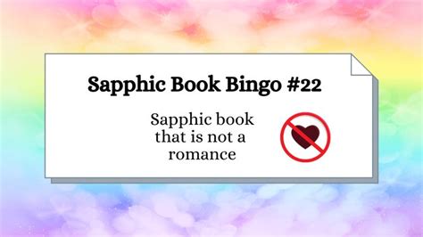 Sapphic Book That Is Not A Romance Sapphic Book Bingo 22 Jae