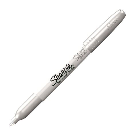 39100 Sharpie Permanent Marker Metallic Silver Ink Fine Point Pack