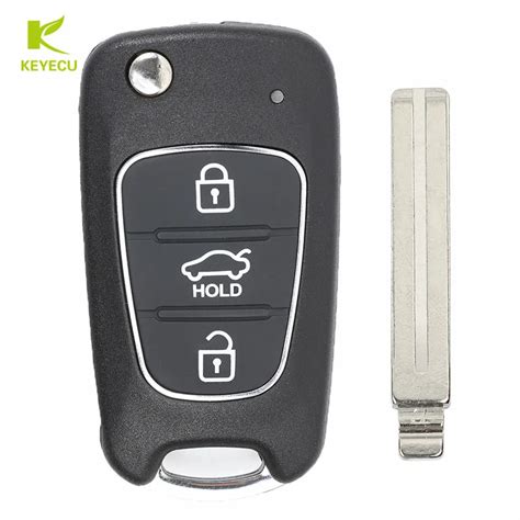 Keyecu Replacement New Upgraded Flip Remote Key Fob Mhz Id For