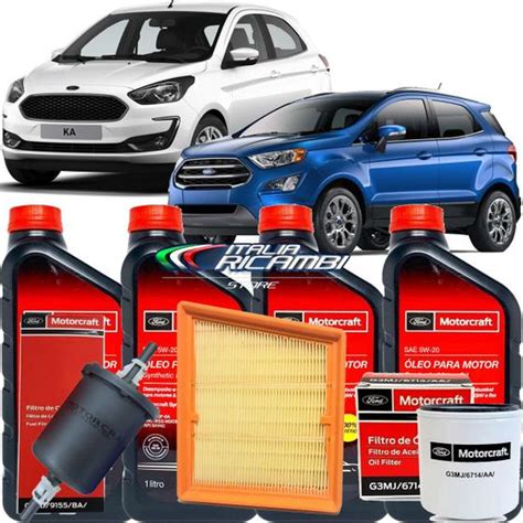 Kit troca de óleo 5w20 Ford Motorcraft 10 000km Ford Nova Ecosport 1