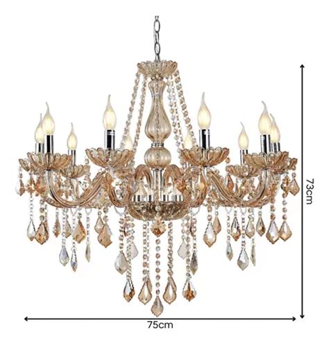 Lustre Candelabro Cristal Legitimo Bra Os Inovartte Inl